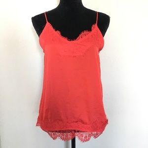 NEW Anthropologie Paper Crane Red Camisole Top NWT